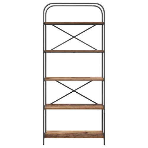  Könyvespolc Régi fa 80 x 30 x 183 cm Faanyag