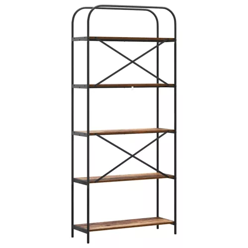  Könyvespolc Régi fa 80 x 30 x 183 cm Faanyag