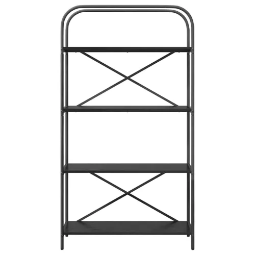  Könyvespolc Musta tammi 80 x 30 x 146 cm Faanyag