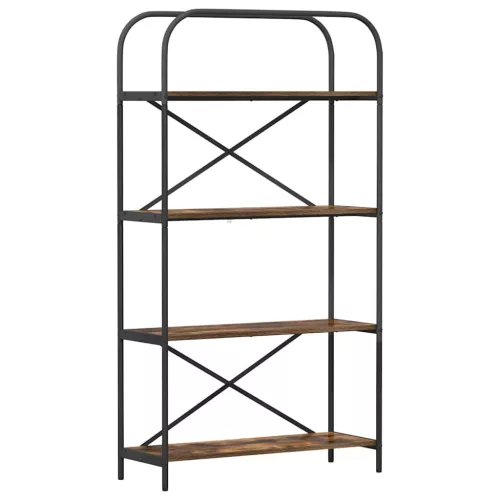  Könyvespolc Füstölt tölgy 80 x 30 x 146 cm Faanyag