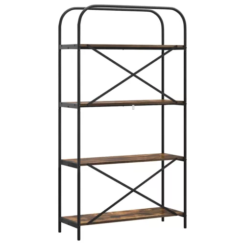  Könyvespolc Füstölt tölgy 80 x 30 x 146 cm Faanyag