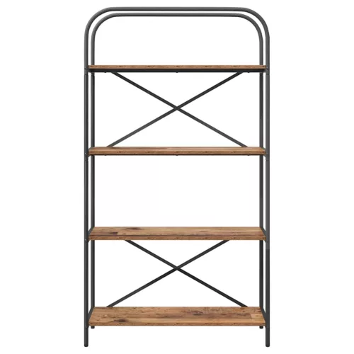  Könyvespolc Régi fa 80 x 30 x 146 cm Faanyag