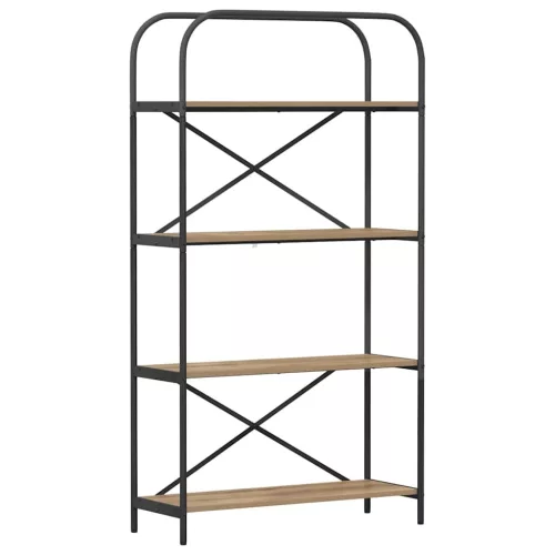  Könyvespolc kézműves tölgy 80 x 30 x 146 cm Faanyag