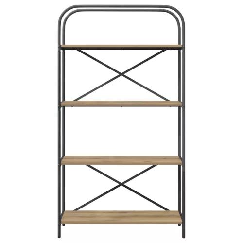  Könyvespolc kézműves tölgy 80 x 30 x 146 cm Faanyag