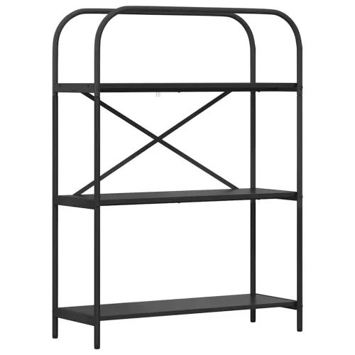  Könyvespolc Musta tammi 80 x 30 x 109 cm Faanyag