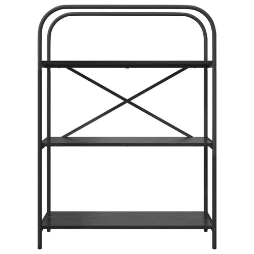  Könyvespolc Musta tammi 80 x 30 x 109 cm Faanyag