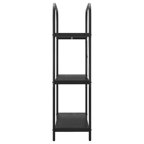  Könyvespolc Musta tammi 80 x 30 x 109 cm Faanyag
