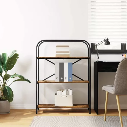  Könyvespolc Füstölt tölgy 80 x 30 x 109 cm Faanyag