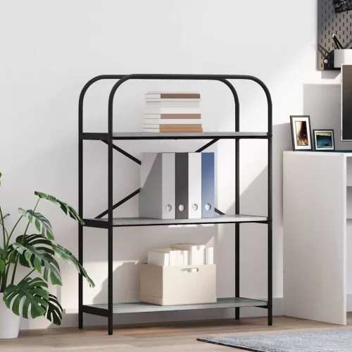  Könyvespolc Szürke sonoma 80 x 30 x 109 cm Faanyag