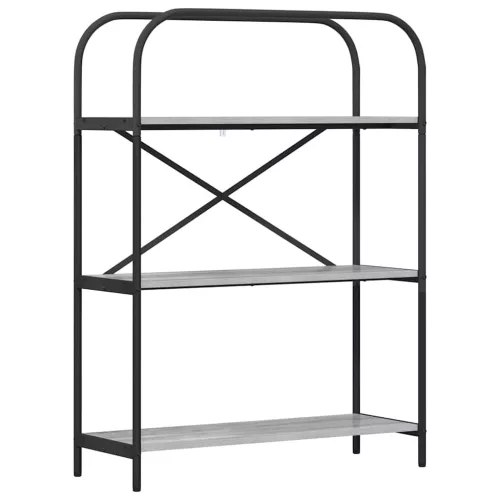  Könyvespolc Szürke sonoma 80 x 30 x 109 cm Faanyag