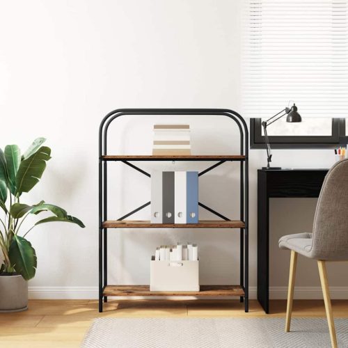  Könyvespolc Régi fa 80 x 30 x 109 cm Faanyag