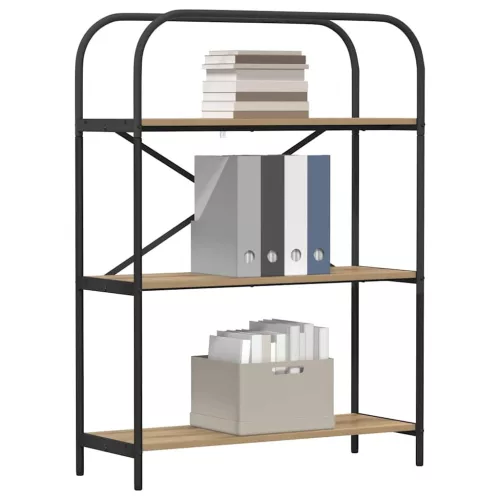  Könyvespolc kézműves tölgy 80 x 30 x 109 cm Faanyag