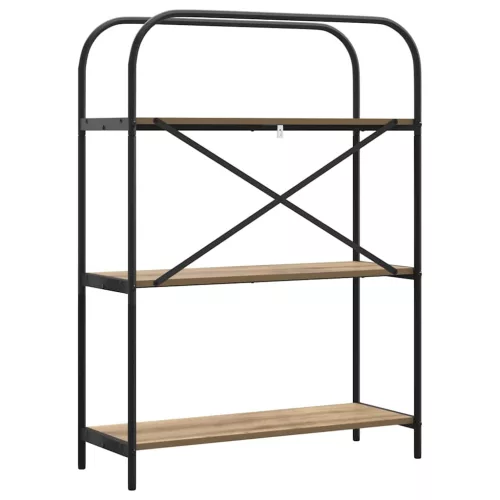  Könyvespolc kézműves tölgy 80 x 30 x 109 cm Faanyag