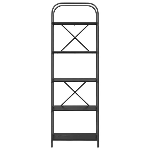  Könyvespolc Musta tammi 60 x 30 x 183 cm Faanyag