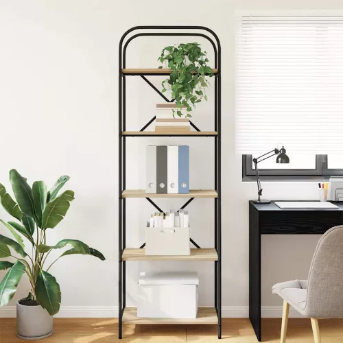  Könyvespolc sonoma tölgy 60 x 30 x 183 cm Faanyag