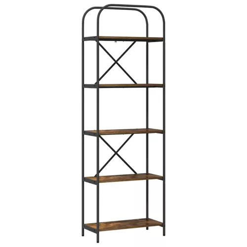  Könyvespolc Füstölt tölgy 60 x 30 x 183 cm Faanyag