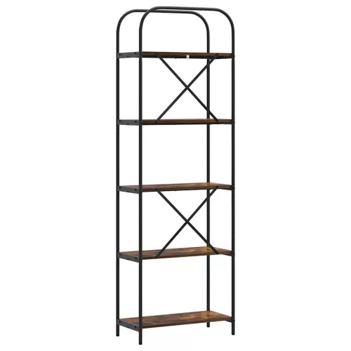  Könyvespolc Füstölt tölgy 60 x 30 x 183 cm Faanyag