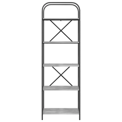  Könyvespolc Szürke sonoma 60 x 30 x 183 cm Faanyag