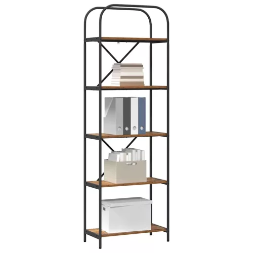  Könyvespolc Régi fa 60 x 30 x 183 cm Faanyag