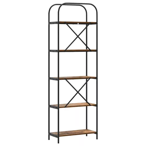  Könyvespolc Régi fa 60 x 30 x 183 cm Faanyag