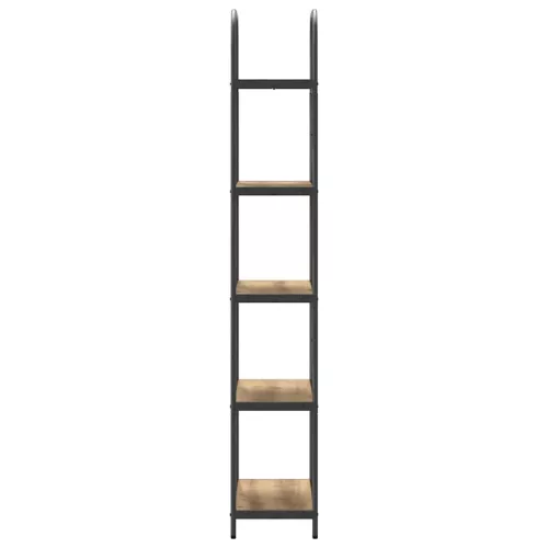  Könyvespolc kézműves tölgy 60 x 30 x 183 cm Faanyag