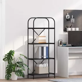  Könyvespolc Musta tammi 60 x 30 x 146 cm Faanyag