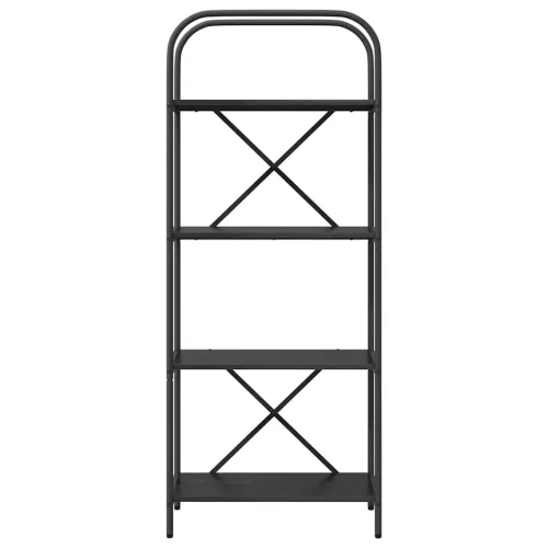  Könyvespolc Musta tammi 60 x 30 x 146 cm Faanyag
