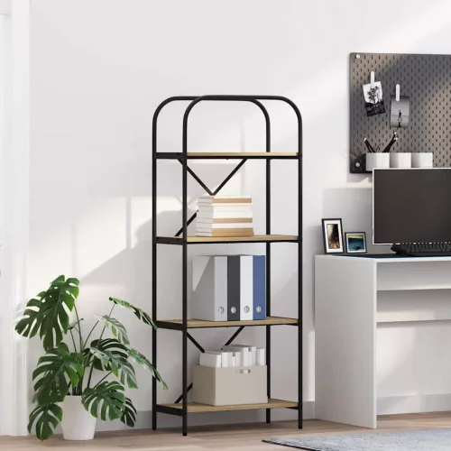  Könyvespolc sonoma tölgy 60 x 30 x 146 cm Faanyag