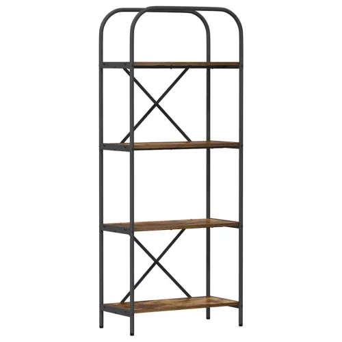  Könyvespolc Füstölt tölgy 60 x 30 x 146 cm Faanyag