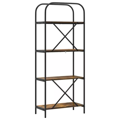  Könyvespolc Füstölt tölgy 60 x 30 x 146 cm Faanyag