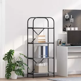  Könyvespolc Szürke sonoma 60 x 30 x 146 cm Faanyag