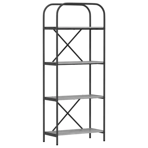  Könyvespolc Szürke sonoma 60 x 30 x 146 cm Faanyag