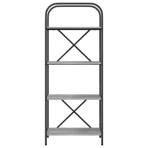  Könyvespolc Szürke sonoma 60 x 30 x 146 cm Faanyag