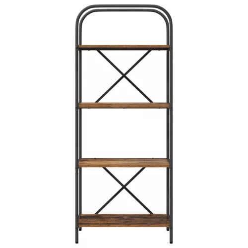  Könyvespolc Régi fa 60 x 30 x 146 cm Faanyag