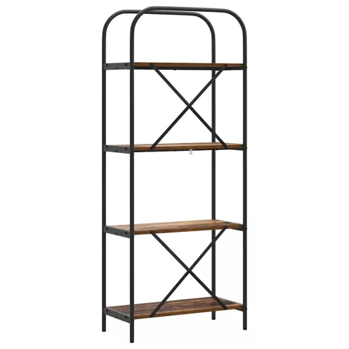  Könyvespolc Régi fa 60 x 30 x 146 cm Faanyag