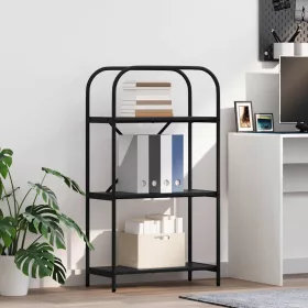  Könyvespolc Musta tammi 60 x 30 x 109 cm Faanyag