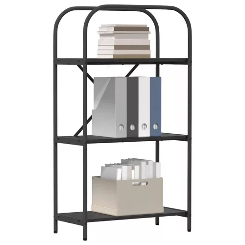  Könyvespolc Musta tammi 60 x 30 x 109 cm Faanyag