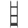  Könyvespolc Musta tammi 60 x 30 x 109 cm Faanyag