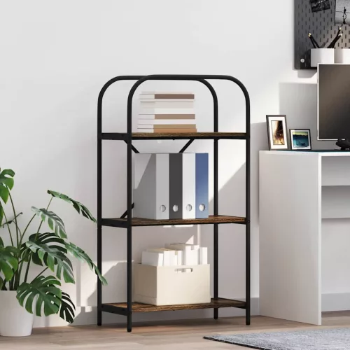  Könyvespolc Füstölt tölgy 60 x 30 x 109 cm Faanyag