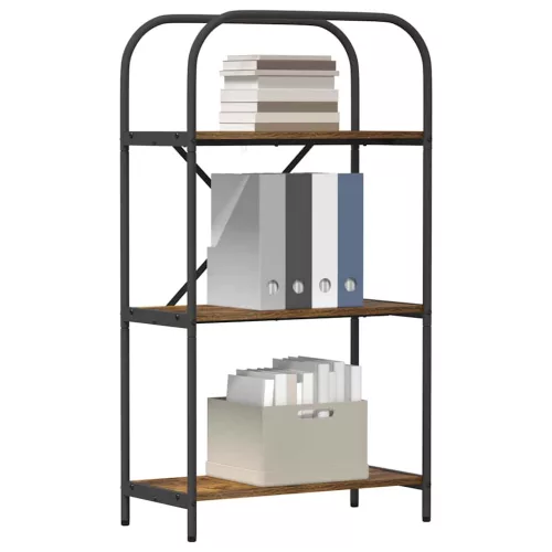  Könyvespolc Füstölt tölgy 60 x 30 x 109 cm Faanyag