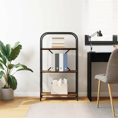  Könyvespolc Füstölt tölgy 60 x 30 x 109 cm Faanyag