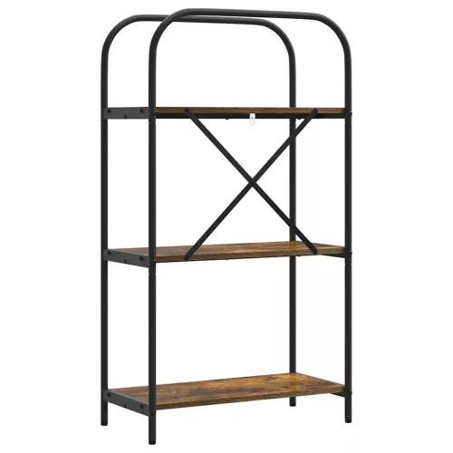  Könyvespolc Füstölt tölgy 60 x 30 x 109 cm Faanyag