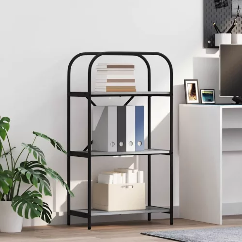  Könyvespolc Szürke sonoma 60 x 30 x 109 cm Faanyag