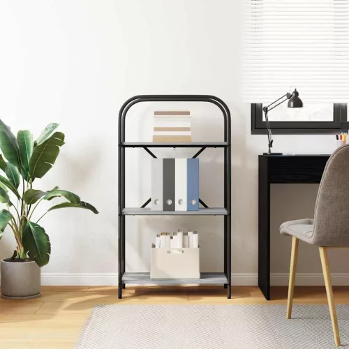  Könyvespolc Szürke sonoma 60 x 30 x 109 cm Faanyag