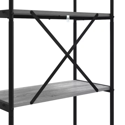  Könyvespolc Szürke sonoma 60 x 30 x 109 cm Faanyag