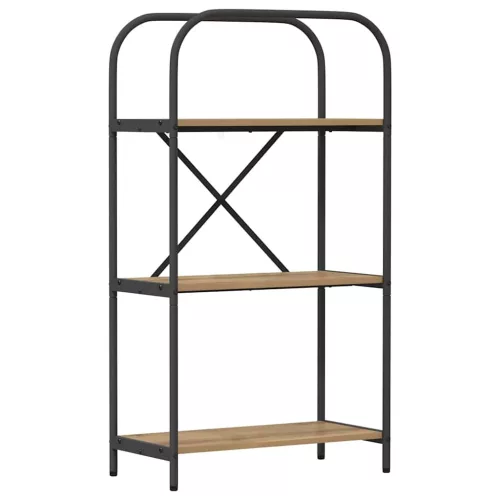  Könyvespolc kézműves tölgy 60 x 30 x 109 cm Faanyag