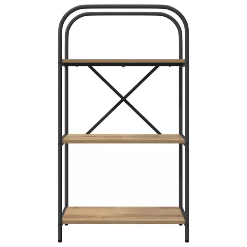  Könyvespolc kézműves tölgy 60 x 30 x 109 cm Faanyag