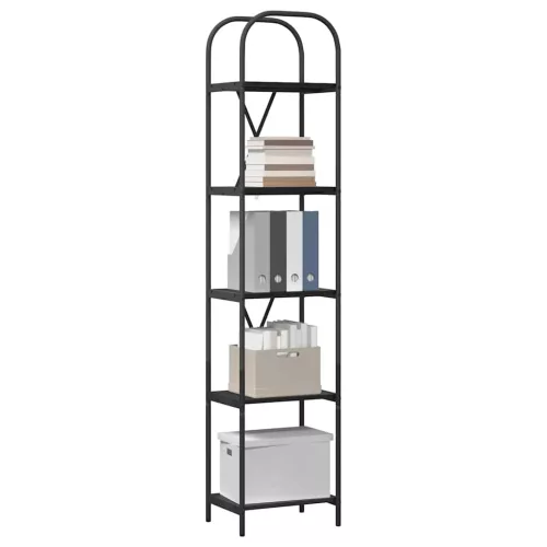  Könyvespolc Musta tammi 40 x 30 x 183 cm Faanyag