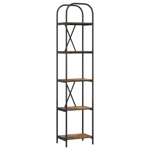  Könyvespolc Füstölt tölgy 40 x 30 x 183 cm Faanyag