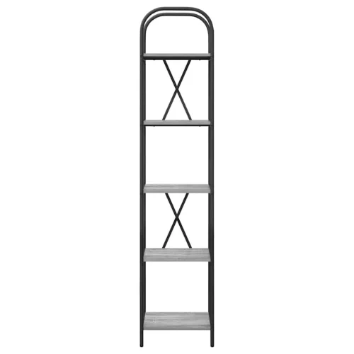  Könyvespolc Szürke sonoma 40 x 30 x 183 cm Faanyag